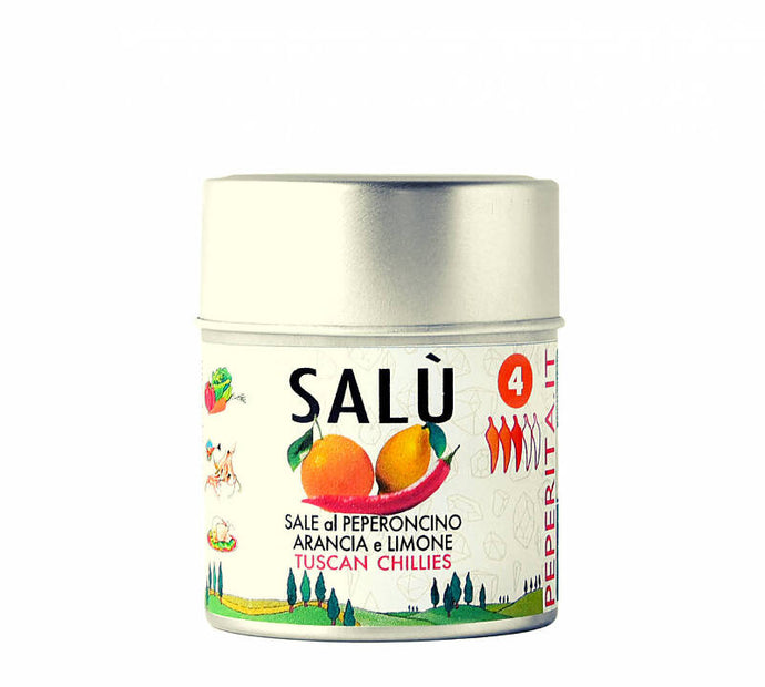 SALÙ N°4 - Feines Salz mit Orange, Zitrone und Chili